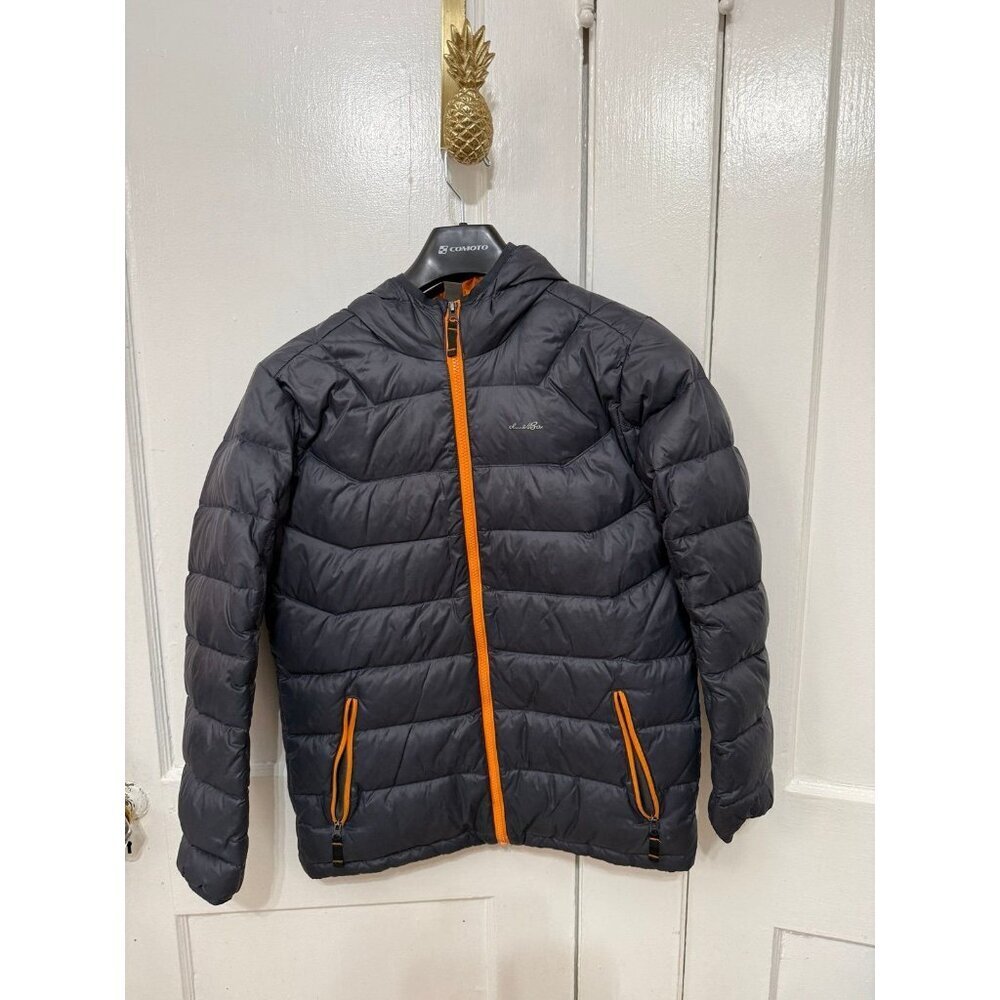 Eddie Bauer kid size, large grey puffer jacket